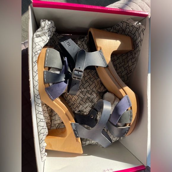 Swedish Hasbeens “Kringlan” 38 (US 8) NWT and box clogs sandals - Picture 2 of 6